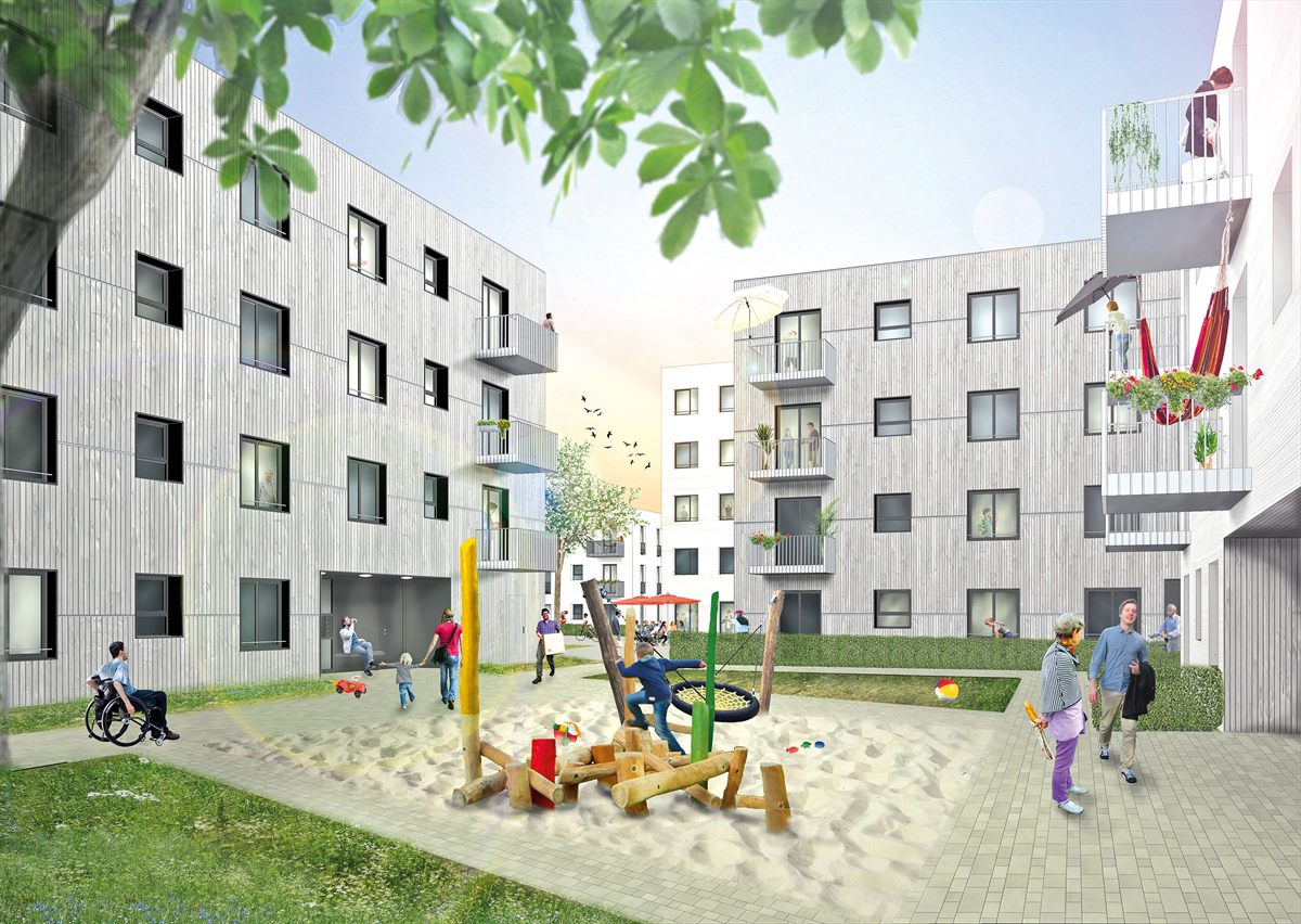 Im August startet Rubner Holzbau mit der Errichtung von sieben Wohnbauten in Holz-Hybridbauweise in Berlin Treptow-Köpenick.